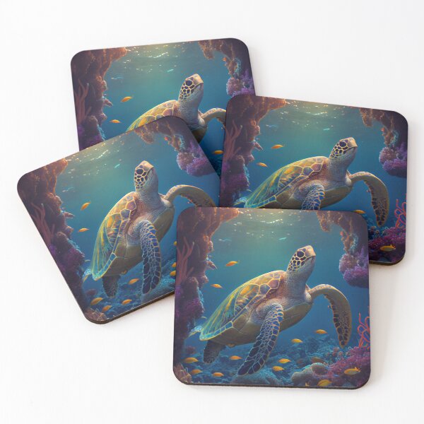 Item preview, Beautiful ocean scene with a sea turtle designed and sold by Patrick Edwards.