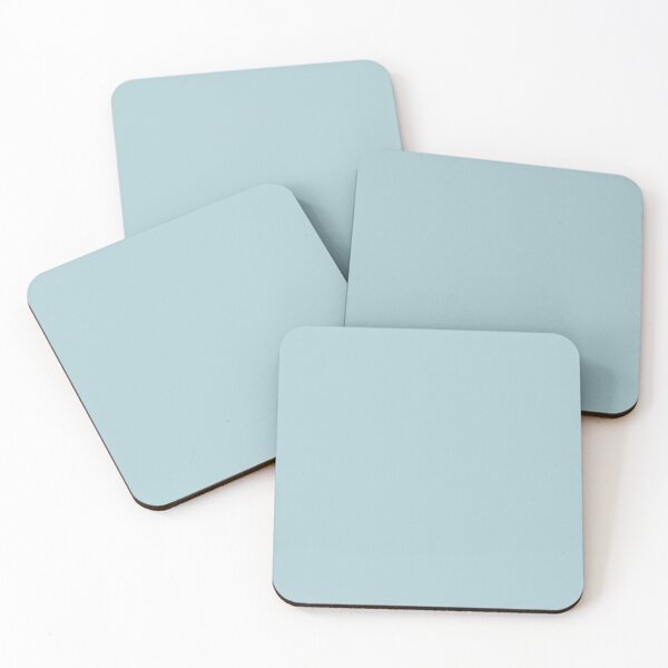 Duck Egg Blue Solid Colour Coasters (Set of 4)