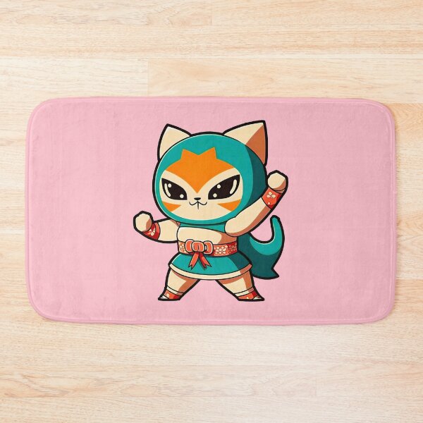 Artikelvorschau, Lucha Libre Katzen | Mexikanische Wrestling | Kawaii-Katzen | Chibi-Katzen | Anime-Katzen | Lucha Libre Katzen 030 entworfen und verkauft von Catcosm.