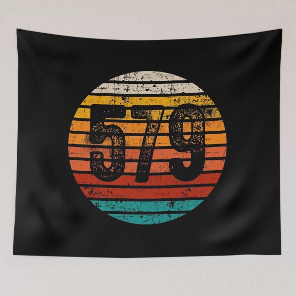Item preview, Distressed Vintage Sunset 579 Area Code designed and sold by Gold Wings Tees.