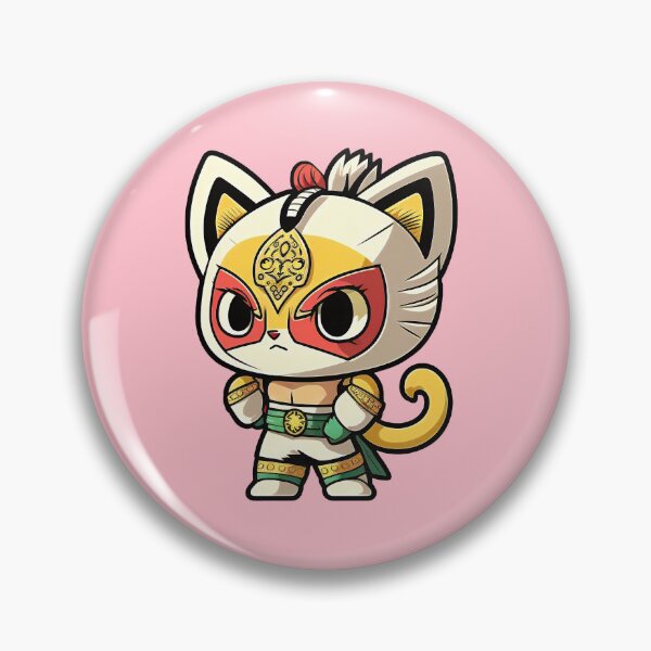 Artikelvorschau, Lucha Libre Katzen | Mexikanische Wrestling | Kawaii-Katzen | Chibi-Katzen | Anime-Katzen | Lucha Libre Katzen 036 entworfen und verkauft von Catcosm.