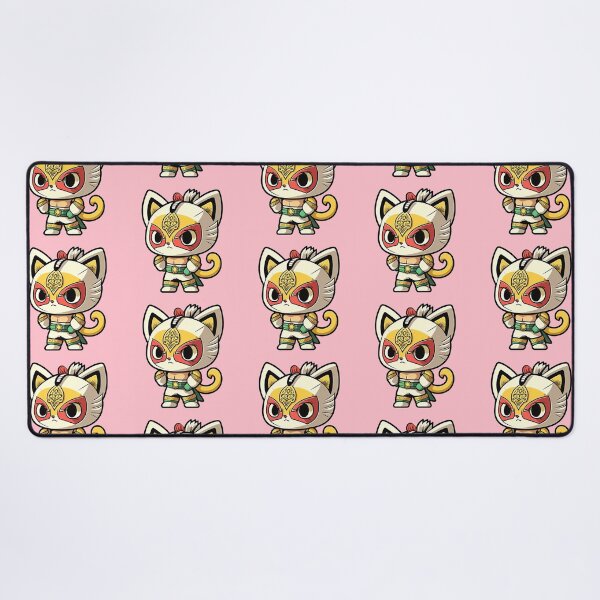 Item preview, Lucha Libre Cats | Mexican Wrestling | Kawaii Cats | Chibi Cats | Anime Cats | Lucha Libre Cats 036 designed and sold by Catcosm.