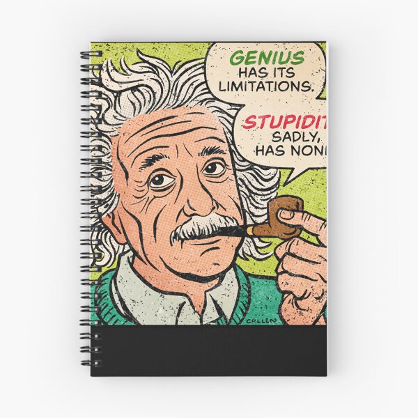 Item preview, Einstein Stupidity Quote designed and sold by RaphaelFeldman.