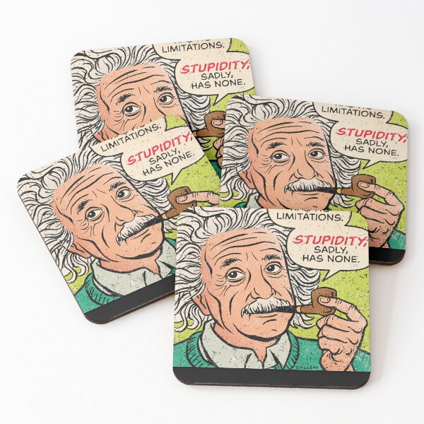 Item preview, Einstein Stupidity Quote designed and sold by RaphaelFeldman.