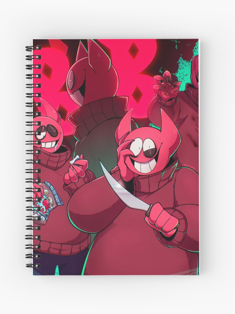 Ink Demon and Bendy (Bendy and The Dark Revival)  Spiral Notebook for Sale  by angyluffy