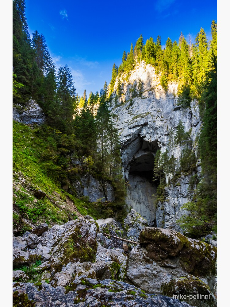 Cetatile cave sculpted by river in romanian mountains by mike-pellinni