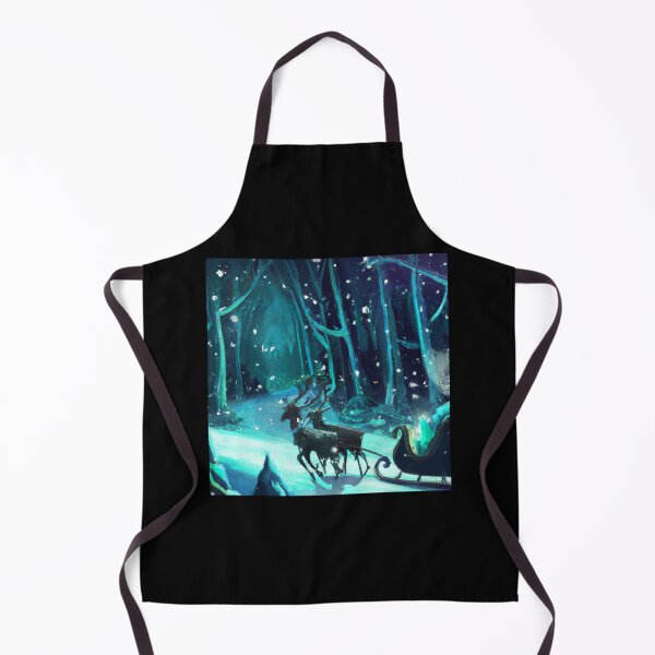 Item preview, Santa Claus sleigh in a wintery snow night designed and sold by Emyku.