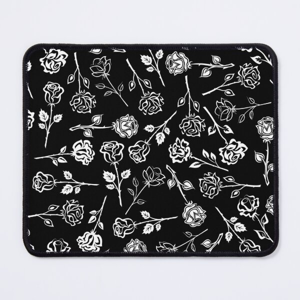 Item preview, Black and White Roses Abstract Pattern designed and sold by porterpouts.