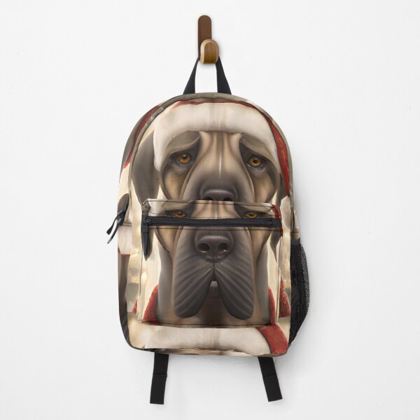 Item preview, Christmas Mastiff Wearing A Santa Hat designed and sold by ZenEverAI.