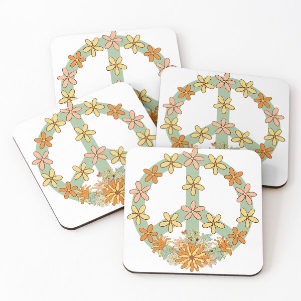 Item preview, Retro Peace Daisies designed and sold by Violet Grant.