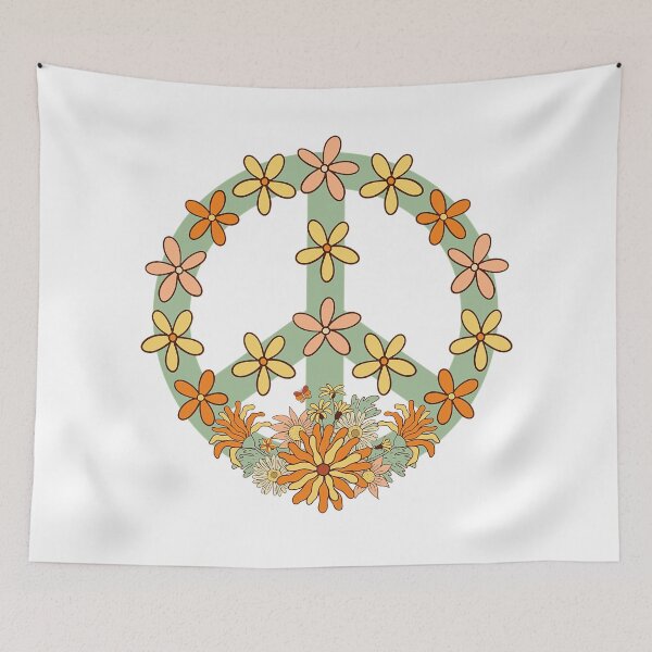 Item preview, Retro Peace Daisies designed and sold by Violet Grant.