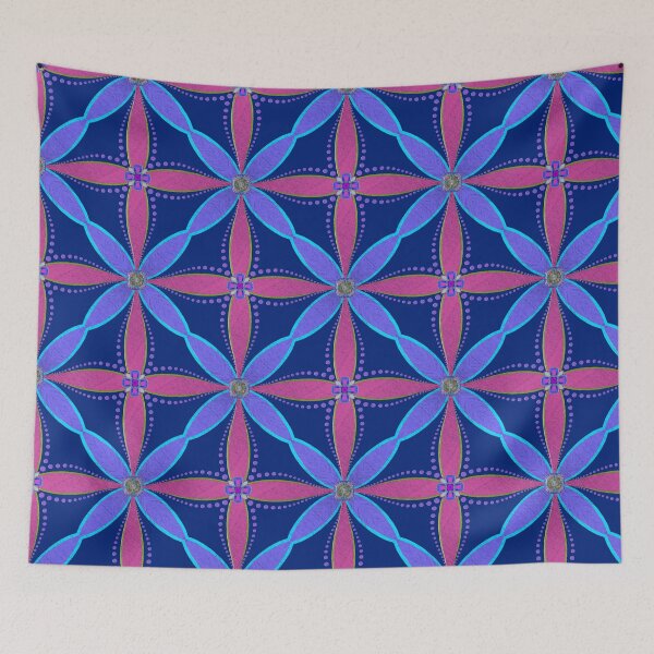 Item preview, Pink Purple Gift Wrap Pattern designed and sold by Jane Izzy Designs.