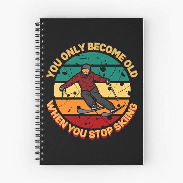 Item preview, You Only Become Old When You Stop Skiing designed and sold by cherlizadesign.