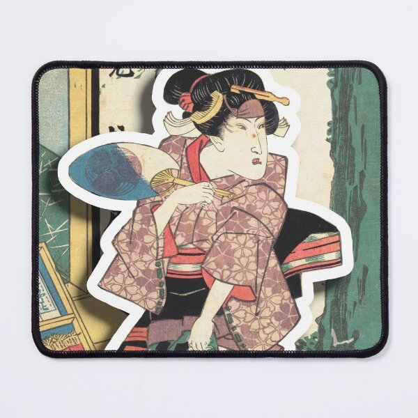 Item preview, Geisha on the street - Japanese classic art - Utagawa Kunisada designed and sold by jade-cooper-art.