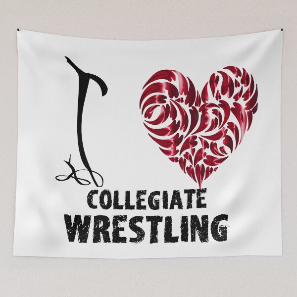 Item preview, Collegiate Wrestling T Shirt Design I Love Collegiate Wrestling designed and sold by MartialArtsNerd.