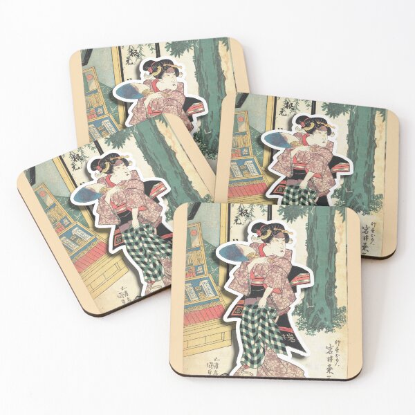 Item preview, Geisha on the street - Japanese classic art - Utagawa Kunisada designed and sold by jade-cooper-art.