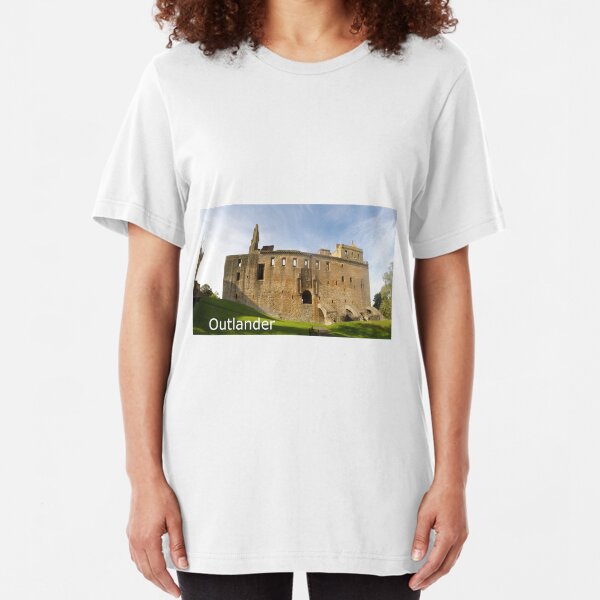 Linlithgow Palace HDR ( Wentworth Prison in Outlander TV series ) Slim Fit T-Shirt