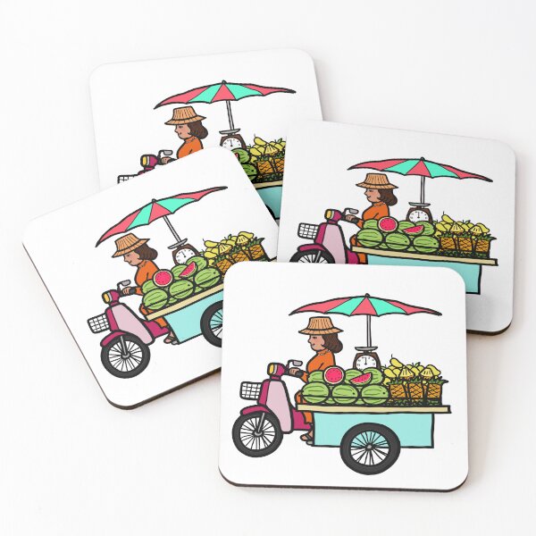 Item preview, Street food motorcycle selling tropical fresh fruit, Thailand. designed and sold by Nalidsa Sukprasert.