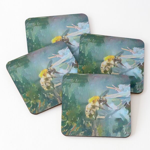 Item preview, Bee In Flight, Watercolor designed and sold by BearBeeArt.