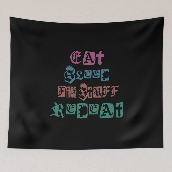 Item preview, eat sleep fix stuff repeat designed and sold by Chatchot.