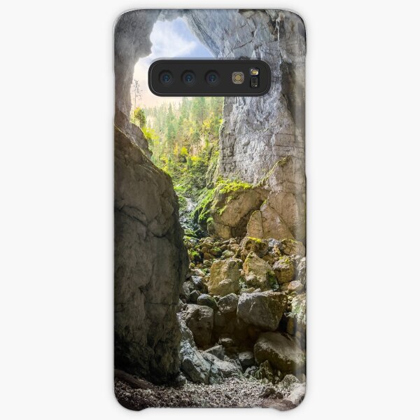 Cetatile cave sculpted by river in romanian mountains at sunrise Samsung Galaxy Snap Case