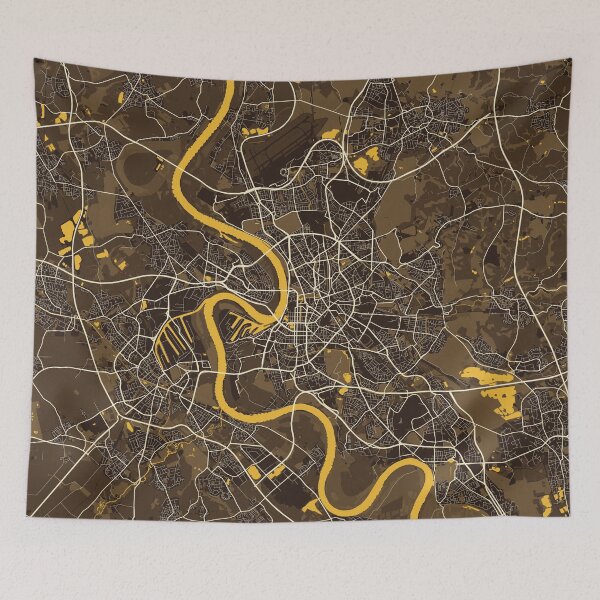 Item preview, Dusseldorf City Map of Germany - Pastel designed and sold by deMAP.