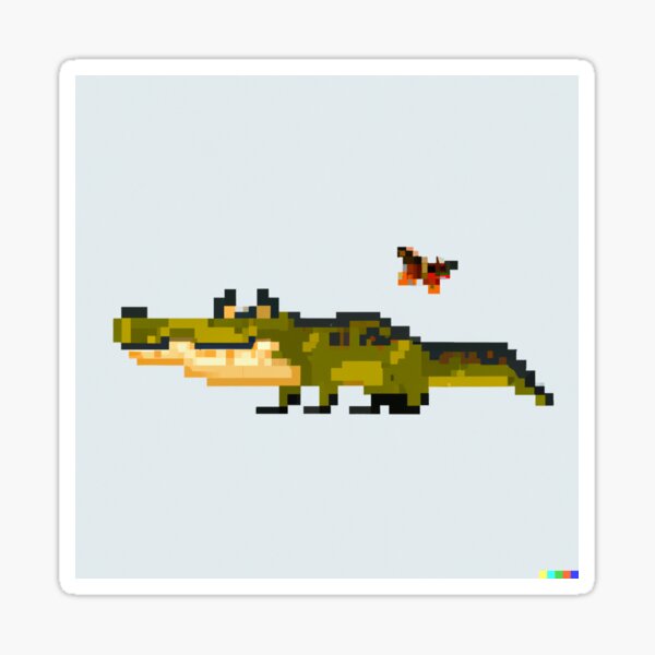 Regalos y productos: Cocodrilo Pixel Art | Redbubble