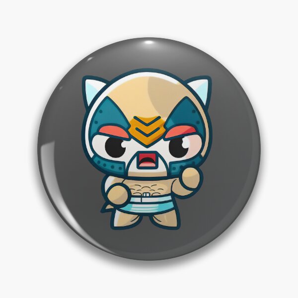 Artikelvorschau, Lucha Libre Katzen | Mexikanische Wrestling | Kawaii-Katzen | Chibi-Katzen | Anime-Katzen | Lucha Libre Katzen 040 entworfen und verkauft von Catcosm.