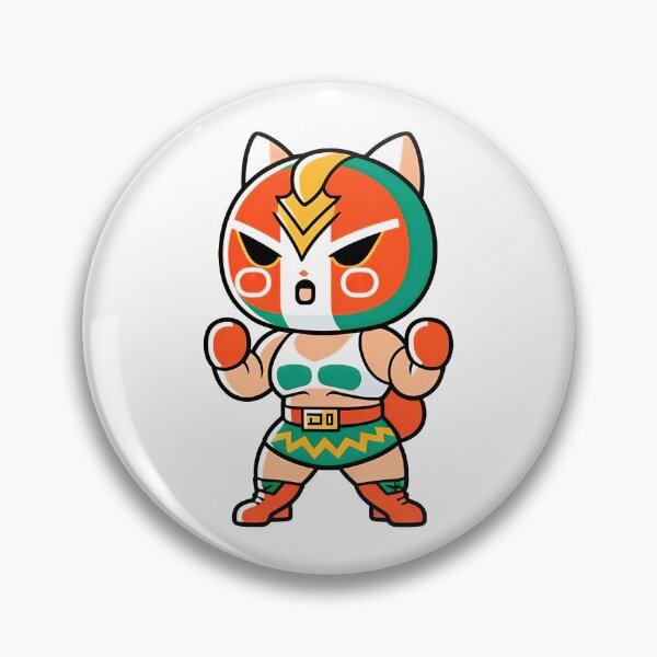 Artikelvorschau, Lucha Libre Katzen | Mexikanische Wrestling | Kawaii-Katzen | Chibi-Katzen | Anime-Katzen | Lucha Libre Katzen 045 entworfen und verkauft von Catcosm.