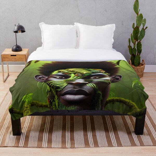 Item preview, hombre africano hecho de plantas designed and sold by Nitram1990.