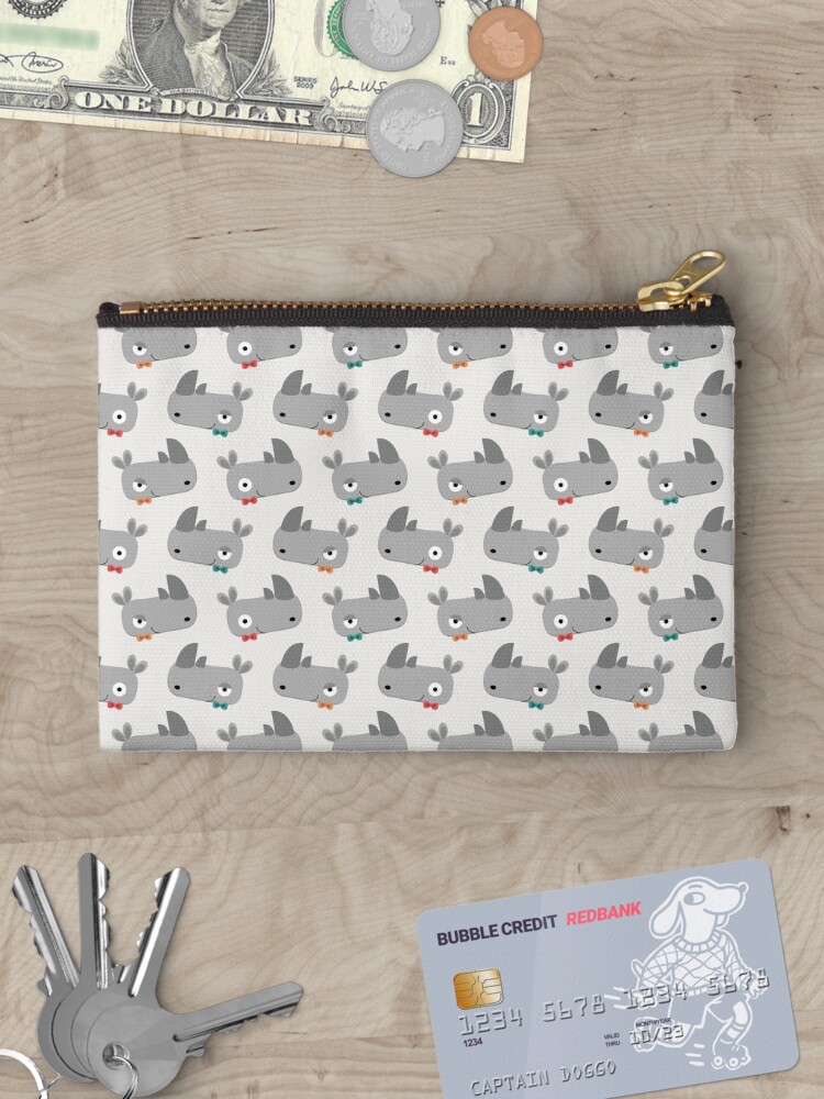 Thumbnail 3 of 4, Zipper Pouch, Rhinoceroses with bow ties designed and sold by petitspixels.