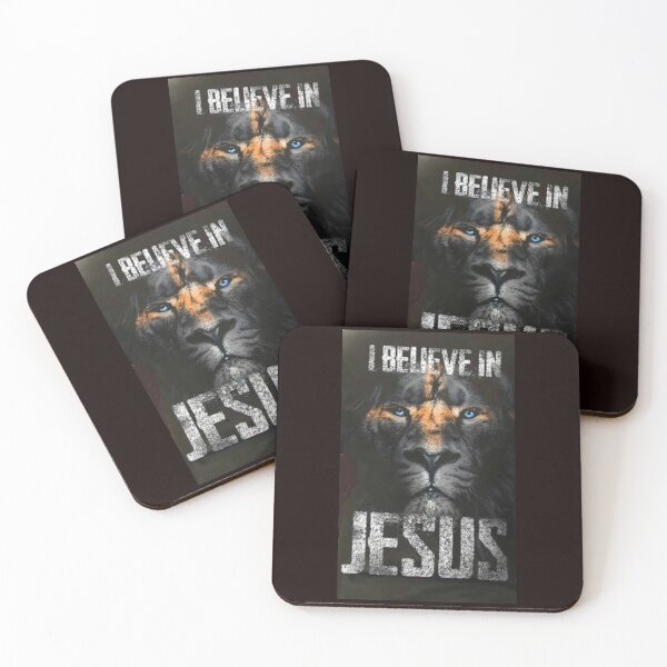Item preview, I Believe in Jesus - Lion Face designed and sold by Rowena Jones.