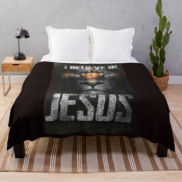 Item preview, I Believe in Jesus - Lion Face designed and sold by Rowena Jones.