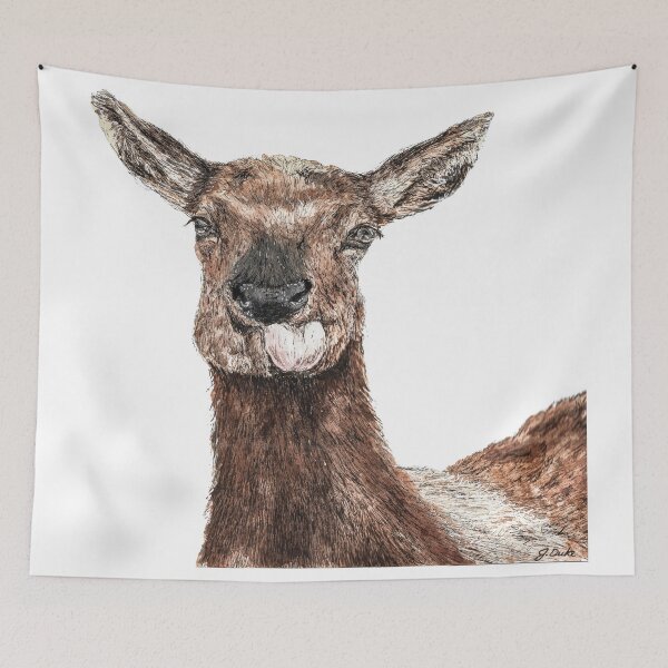 Item preview, Sassy Elk with Tongue Out designed and sold by howdoyouduke.