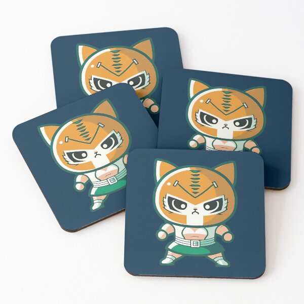 Artikelvorschau,  Lucha Libre Katzen | Mexikanische Wrestling | Kawaii-Katzen | Chibi-Katzen | Anime-Katzen | Lucha Libre Katzen 048 entworfen und verkauft von Catcosm.