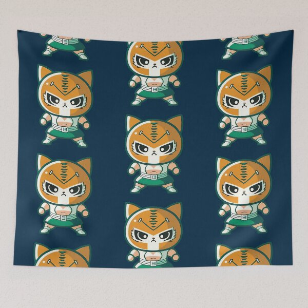 Artikelvorschau, Lucha Libre Katzen | Mexikanische Wrestling | Kawaii-Katzen | Chibi-Katzen | Anime-Katzen | Lucha Libre Katzen 048 entworfen und verkauft von Catcosm.