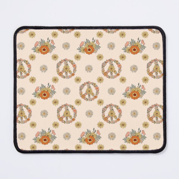 Item preview, Retro Peace Sign Floral designed and sold by Violet Grant.