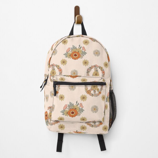 Item preview, Retro Peace Sign Floral designed and sold by Violet Grant.