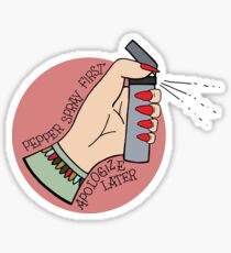 Pfefferspray erste MFM Illustration Sticker