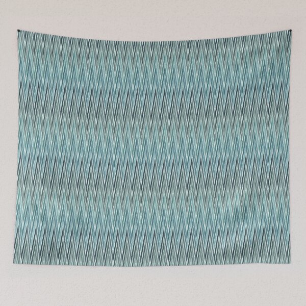 Item preview, Retro zigzag pattern. Gray-blue ornament. designed and sold by marinaklykva.