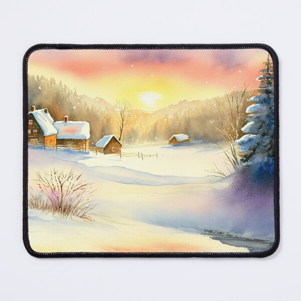 Item preview, Copy of Chritsmas Snow Winter Watercolor Landscapes series 1 designed and sold by micreations.