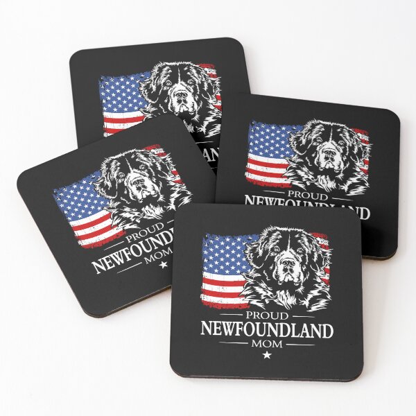 Item preview, Newfoundland Mom Dog Flag Patriotic Dog Canine Portrait designed and sold by dogarts.