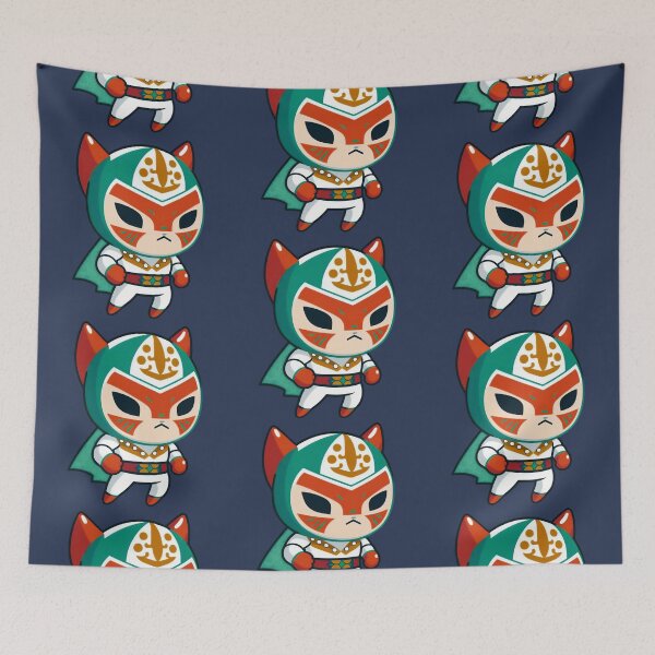 Aperçu de l'œuvre Chats Lucha Libre | Lutte mexicaine | Chats Kawaii | Chats Chibis | Chats animés | Lucha Libre Chats 05 créée et vendue par Catcosm.