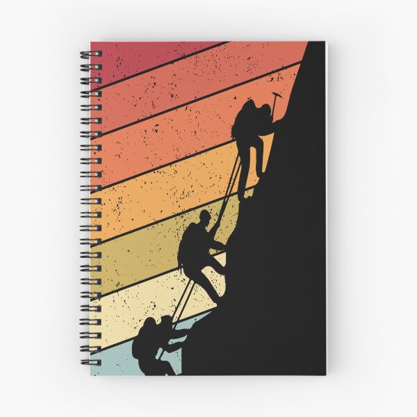 Item preview, Climbing Silhouette on Distressed Rainbow designed and sold by sweetbelle.