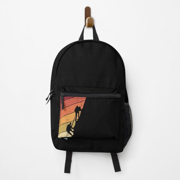 Item preview, Climbing Silhouette on Distressed Rainbow designed and sold by sweetbelle.