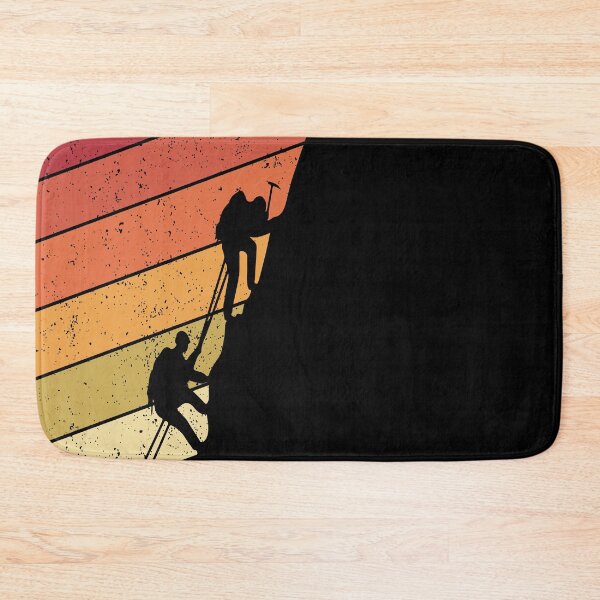 Item preview, Climbing Silhouette on Distressed Rainbow designed and sold by sweetbelle.