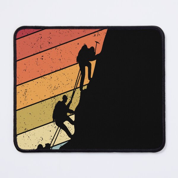 Item preview, Climbing Silhouette on Distressed Rainbow designed and sold by sweetbelle.