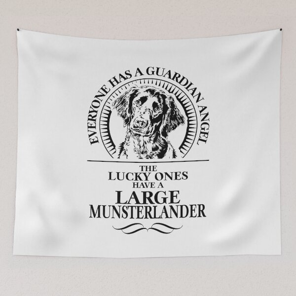 Item preview, Large Munsterlander Guardian Angel Dog Saying designed and sold by dogarts.
