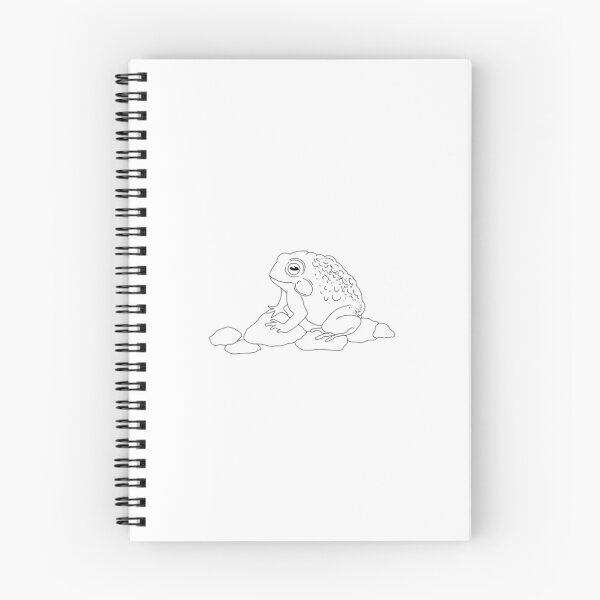 Item preview, Fairy-tale Frog/Toad on pebbles - Outline/Black and White designed and sold by daisydance.