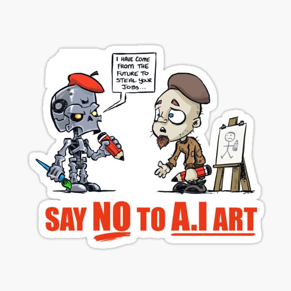Item preview, Say NO to AI art! designed and sold by Craig Bruyn.